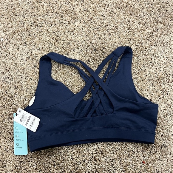 Ideology Deep Blue Sports Crossback Sports Bra - Picture 3 of 3